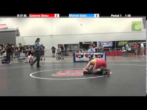 Mens FS FS 97 KG - Cameron Simaz vs. Michael Sojka