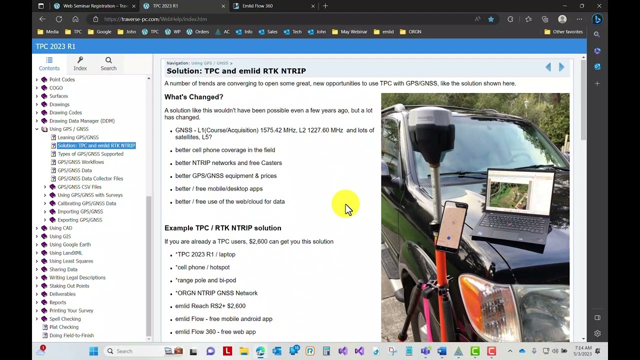 Using GPS GNSS with TPC