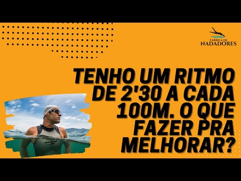 Tenho um ritmo de 2'30 a cada 100m.O que fazer pra melhorar?