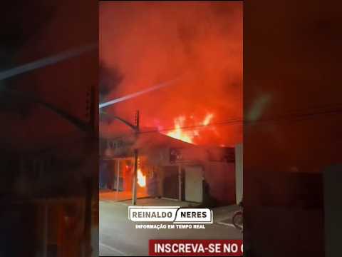 Incêndio destrói mercado em Cacimbinhas e mobiliza Corpo de Bombeiros #shorts #viralnews #bombeiros