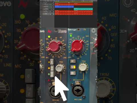 Neve 1073LB vs Behringer 73 on  Ludwig supraphonic! SM57