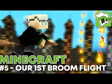 Minecraft Witchcraft and Wizardry (Harry Potter RPG) - Part 5 - Our First Broom Flight!