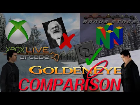 Leaked GoldenEye 007 XBLA beta (2007) - Differences from the Original N64 Version (1997)
