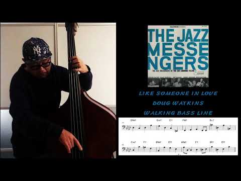 No.16 Walking Bass Transcription  - Like Someone In Love / Doug Watkins