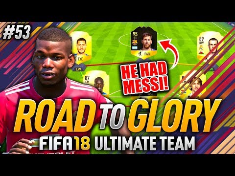 FIFA 18 ROAD TO GLORY #53 - HE HAD 95 STRIKER MESSI!! 😨