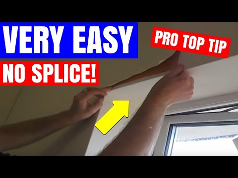 advice from a decorator wallpaper around a window, the fiddly, tricky,  little bit