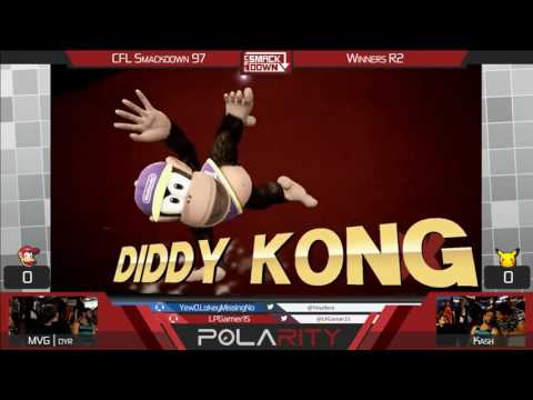 CFL Smackdown 97 WiiU - MVG Dyr (Diddy Kong) vs Kash (Pikachu) - Winners R2