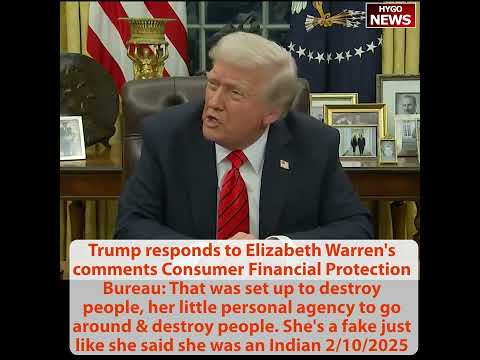 TRUMP: hostages return by Saturday 12 o'clock or all bets off; Elizabeth Warren's Consumer Bureau