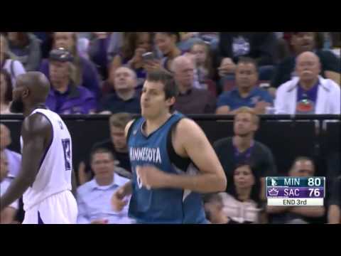 Nemanja Bjelica vs Sacramento Kings 07.04.2016 (18Pts)