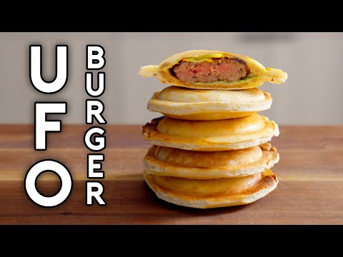 How to Make the UFO Burger from Korea | Street Food with Senpai