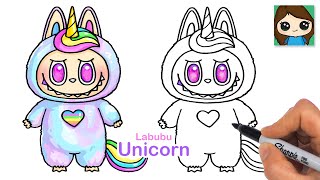 How to Draw a Unicorn Labubu ✨ Big Into Energy