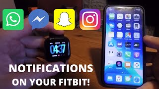 How to Set Up iPhone Notifications on Your Fitbit! Whatsapp || Facebook Messenger || Snapchat