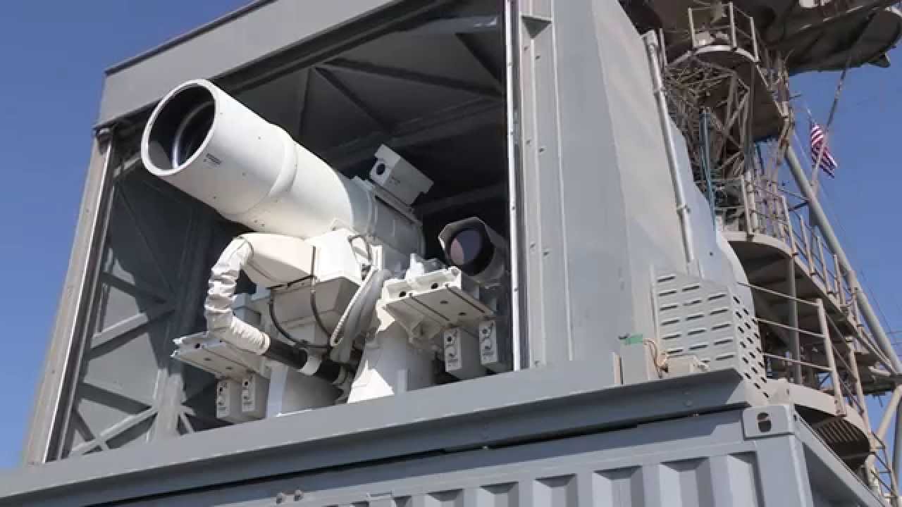 Laser Weapon System (LaWS) demonstration aboard USS Ponce thumnail