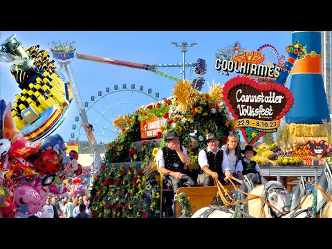 Ausnahmezustand auf dem Wasen in Stuttgart - 176. Cannstatter Volksfest 2023  - Clip by CoolKirmes