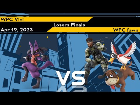 Xeno289 Losers Finals - Vivi (Lucario) vs fawn (Snake, Duck Hunt) - SSBU Ultimate Tournament