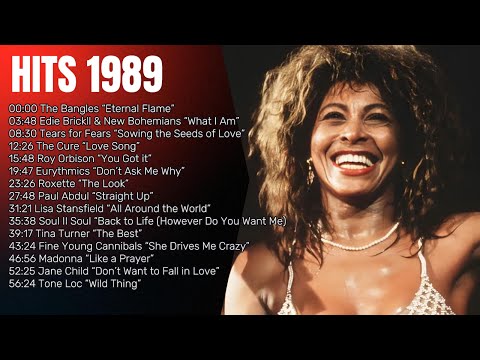 Hits 1989: 1 hour of music ft. Tina Turner, Tears for Fears, Madonna, Roxette, The Cure + more!