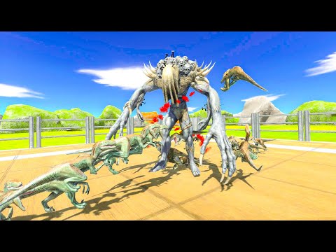 20x VELOCIRAPTORS Vs EVERY UNIT part 1 - Animal Revolt Battle Simulator