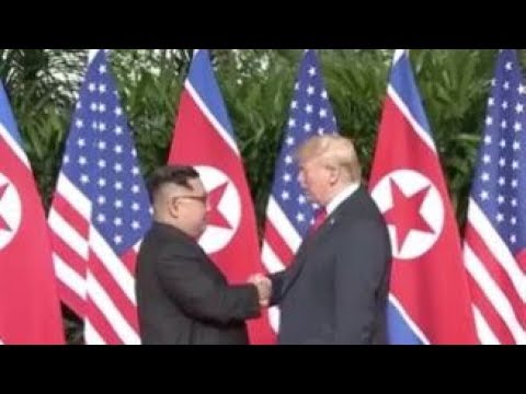 Breaking Historic USA Trump meets North Korea Kim Jong Un & Share Handshake June 11 2018 News Video