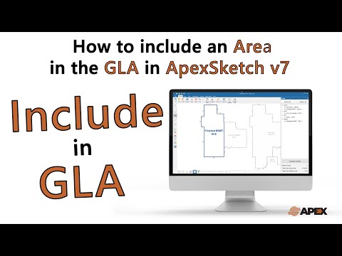 ApexSketch v7 - How to include an Area in the GLA | Apex Software