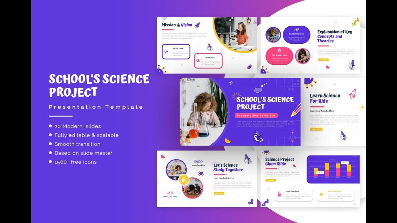 School's Science Project Presentation Template