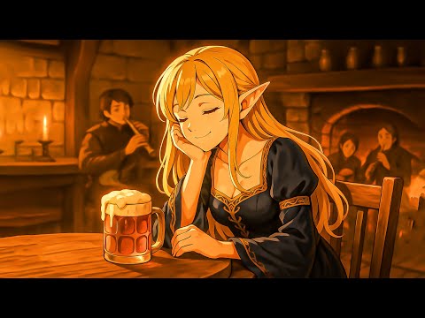 Medieval Tavern Ambience | D&D Fantasy Tavern Music and Peaceful Melodies For Study, Focus, Work