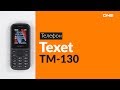 Мобильный телефон teXet TM-130 черный-красный - Видео