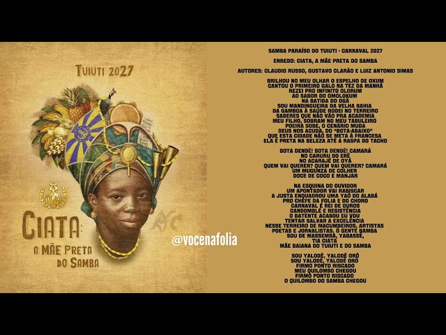 TUIUTI | SAMBA-ENREDO | CARNAVAL 2027