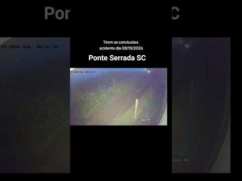 imagem completa  do Acidente ocorrido em ponte serrada SC dia 08/10/2026