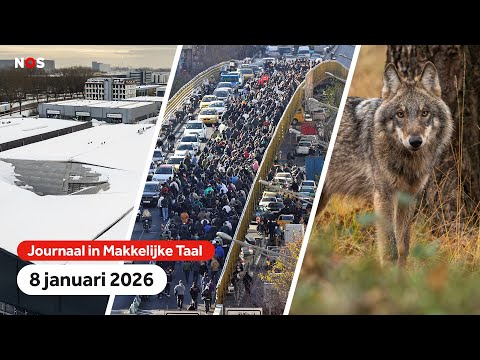 Zware sneeuw probleem voor daken, beweging wolf gevolgd met zender en protesten tegen regering Iran.