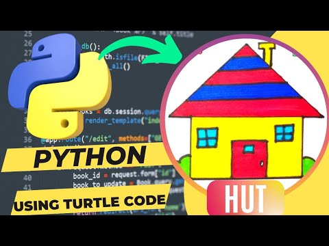 Hut Design Using Python Turtle Code Python Programming Hub