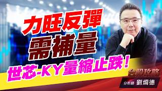 力旺反彈需補量，世芯-KY量縮止跌！｜台股攻略｜劉烱德 (圖)