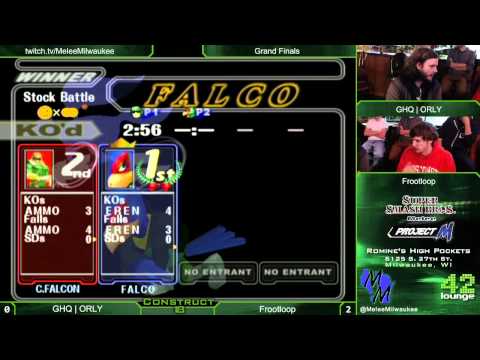 Construct 18 - GHQ | ORLY (C.Falcon) vs Frootloop (Falco) - Melee Grand Finals