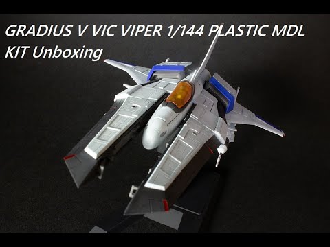GRADIUS V VIC VIPER 1/144 PLASTIC MDL KIT unboxing