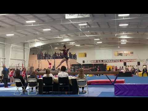 Hannah Milton - Dragon Invitational - February 8, 2020 - Level 10 Beam