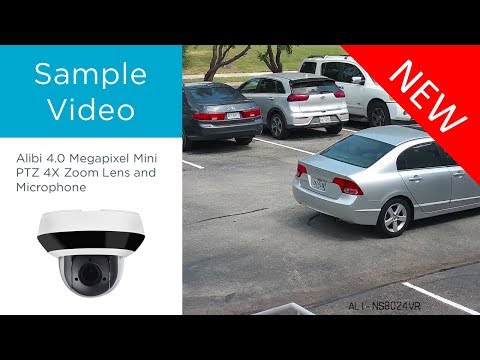 Alibi 4.0 Megapixel Mini PTZ 4X Zoom Lens and Microphone