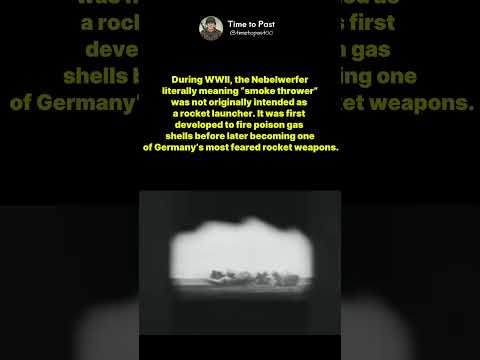 The German "nebel werfer" became Germany's first rocket launcher. #shorts #history