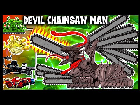 Monster Truck: Chainsaw Man Vs Pochita, Spider-man | Мультики про танки | Arena Tank Cartoon