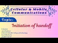 Initiation of handoff