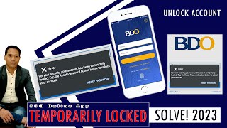 BDO Online App | Temporarily Locked | Unlocked | Reset Password | Solve 2023