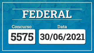 Capa de LOTERIA FEDERAL 5575