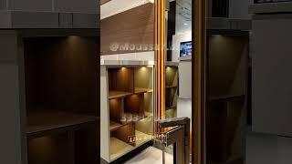 Showroom: Kitchen with Aluminum and Wooden Doors - Interior Design