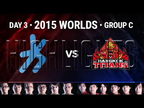 H2K vs BKT Highlights | 2015 LoL World Championship S5 - Group C D3G2 | H2K vs Bangkok Titans 60FPS
