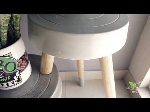 URADI SAM: TRONOŽAC OD BETONA I DRVETA