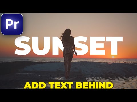 How to ADD TEXT BEHIND MOVING OBJECTS in Premiere Pro