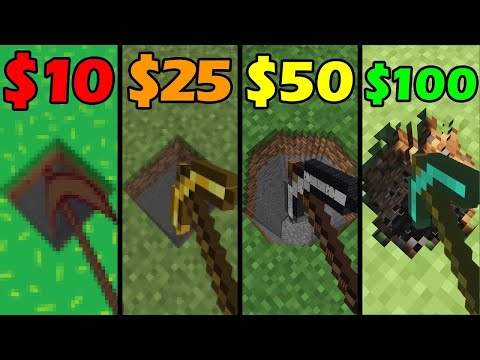 Maxing out Minecraft: $10 vs $25 vs $50 vs $100