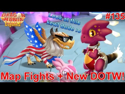 Heroic Map Fights + Leveling Up Our Team + New DOTW! (Battle Video)- Dragon Mania Legends #135