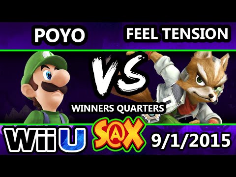 S@X 113 - Poyo (Luigi) Vs. Feel Tension (Fox) SSB4 WQ - Smash Wii U - Smash 4