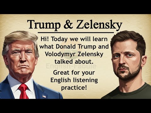 Donald Trump and Volodymyr Zelensky || 🔥 Learn English Through Story Level 3 || Graded Reader🎧