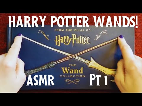 ASMR | Harry Potter Wand Collection Book! Part 1 Whispered Chat, Page Turning Sounds