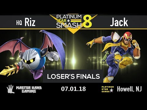 Platinum Star Smash 8 - HQ | Riz (Metaknight) vs Jack (Falcon) - Loser's Finals